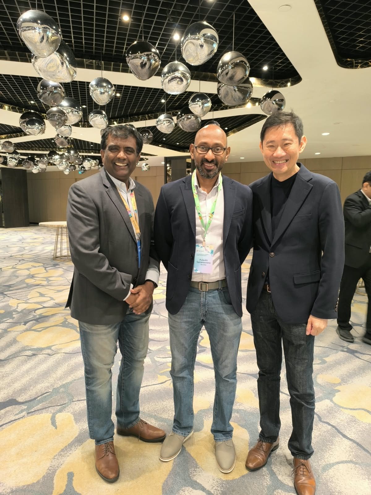 With regional partner leaders in Singapore